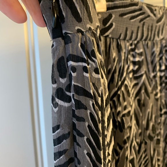 Thakoon maxi skirt black and white silk NEW - Picture 2 of 5